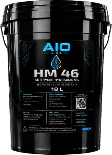 Dầu thủy lực AIO HM 46, xô 18 lít